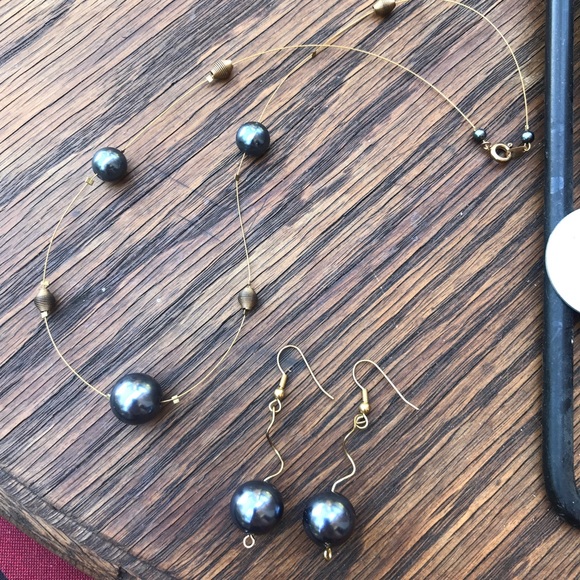 Mirror Ball Bead Necklace & Earring Set - Picture 5 of 7